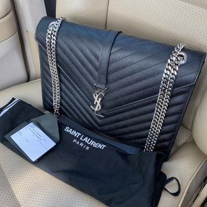YSL Poudre Mattelasse Chevron Large AUTHENTIC